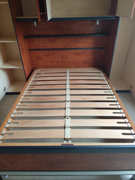 Lit 2 places avec armoire intégrée