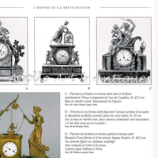 Pendule « Vénus désarmant l’Amour » - Vers 1810