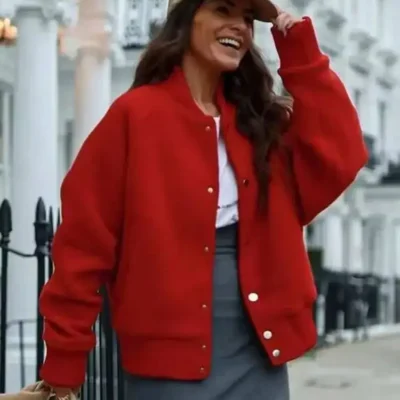 Veste de Baseball en laine pour femme